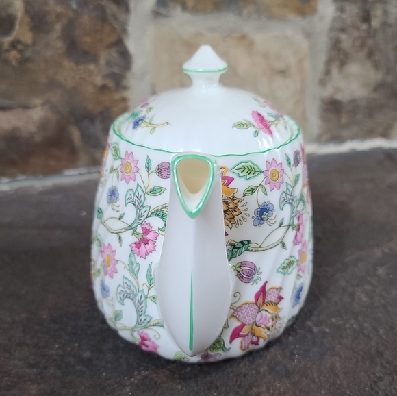 Minton Dining Minton Haddon Hall Floral Bone China Green Rim